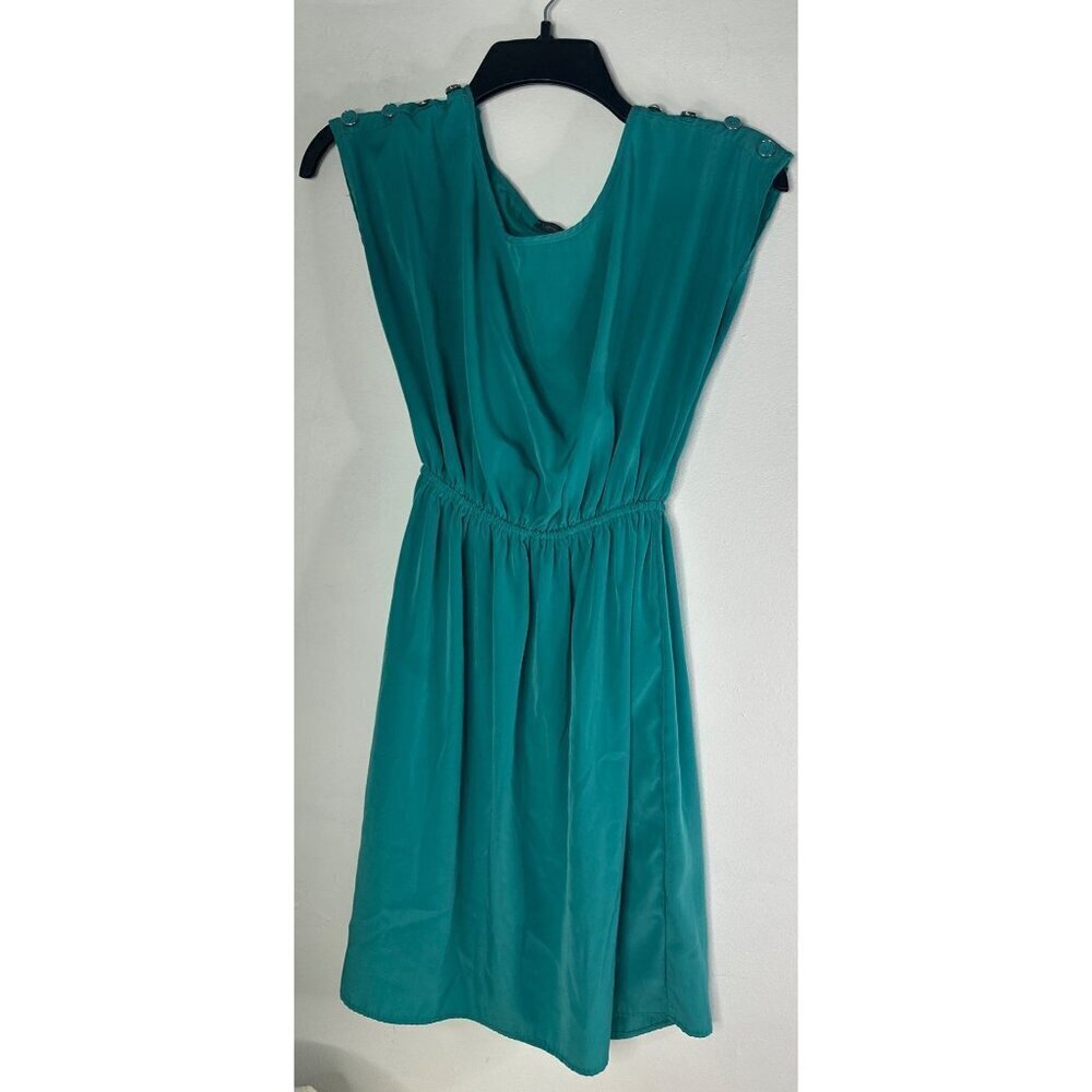 Soprano Women’s Dress Small Green Modest Midi Career Church Workwear Pullover